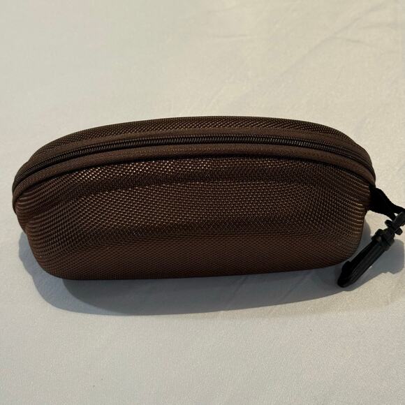 Maui Jim CASE only Hard Clam Shell Style for Sunglass Eyeglass Brown Fabric Zip - Picture 2 of 6